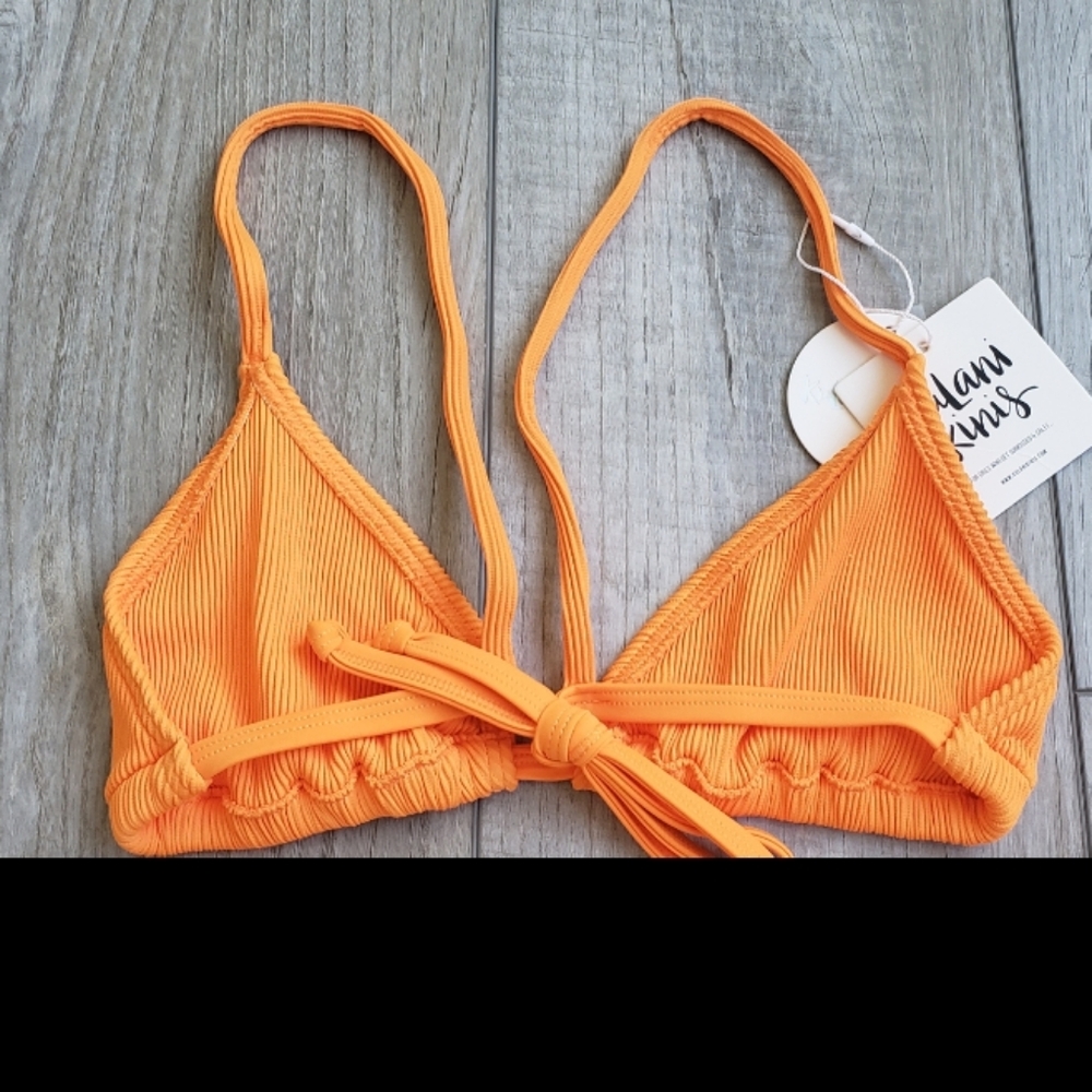 Kulani Kinis Orange Ribbed Bikini Set - Picture 8 of 8